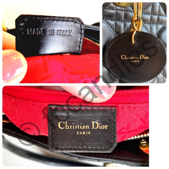 Vintage Large Dior Lady Dior in Lambskin - Picture 12 of 16